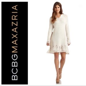 BCBGMaxAzria Natural Drop Needle Sweater Dress